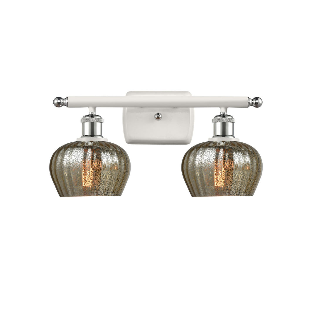 Innovations Ballston 516-2W-WPC-G96 Bath Vanity Light 16 in. wide - White and Polished Chrome