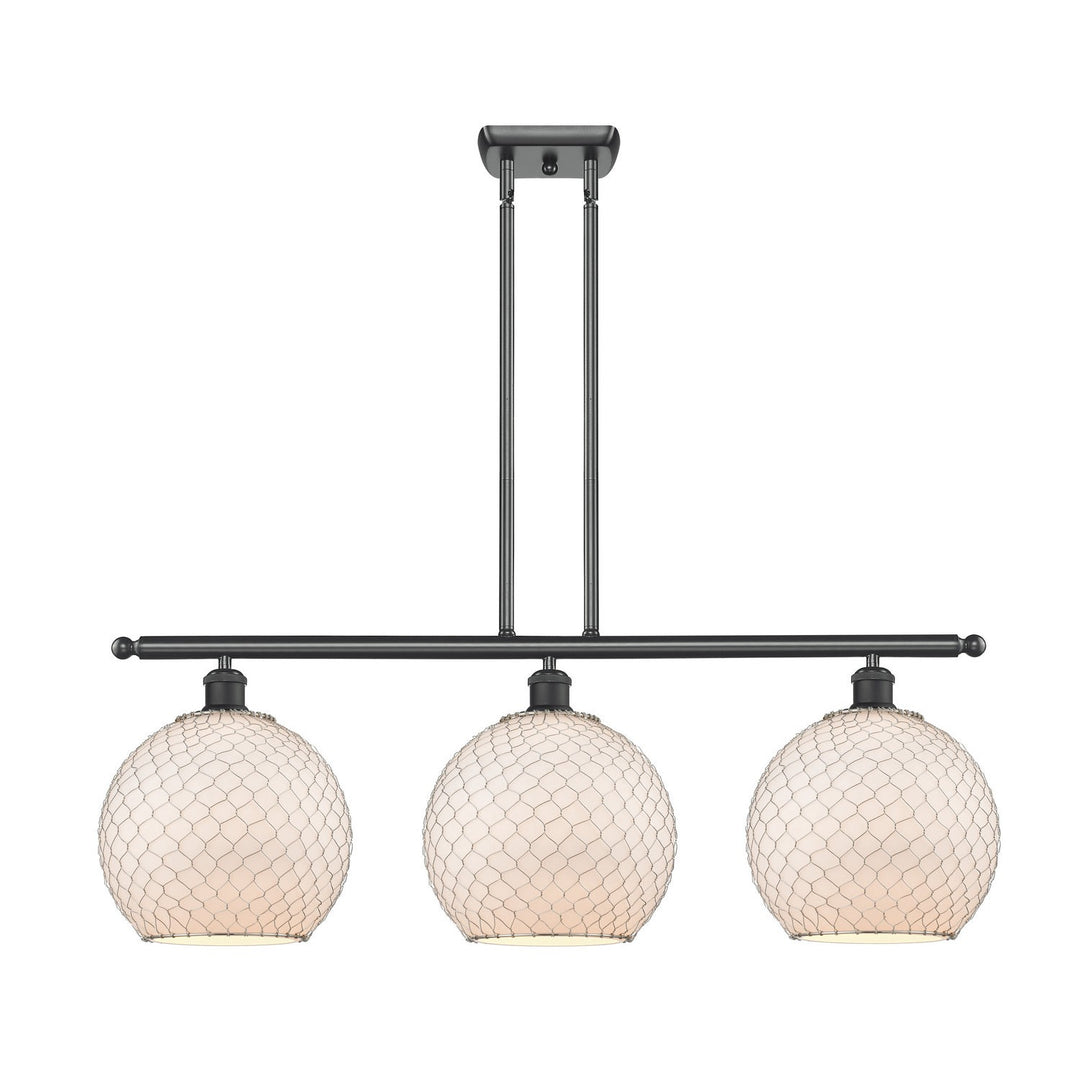 Innovations Ballston 516-3I-BK-G121-10CSN Pendant Light - Matte Black