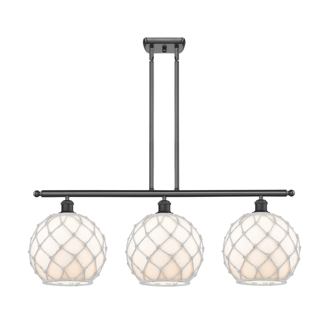 Innovations Ballston 516-3I-BK-G121-10RW Pendant Light - Matte Black