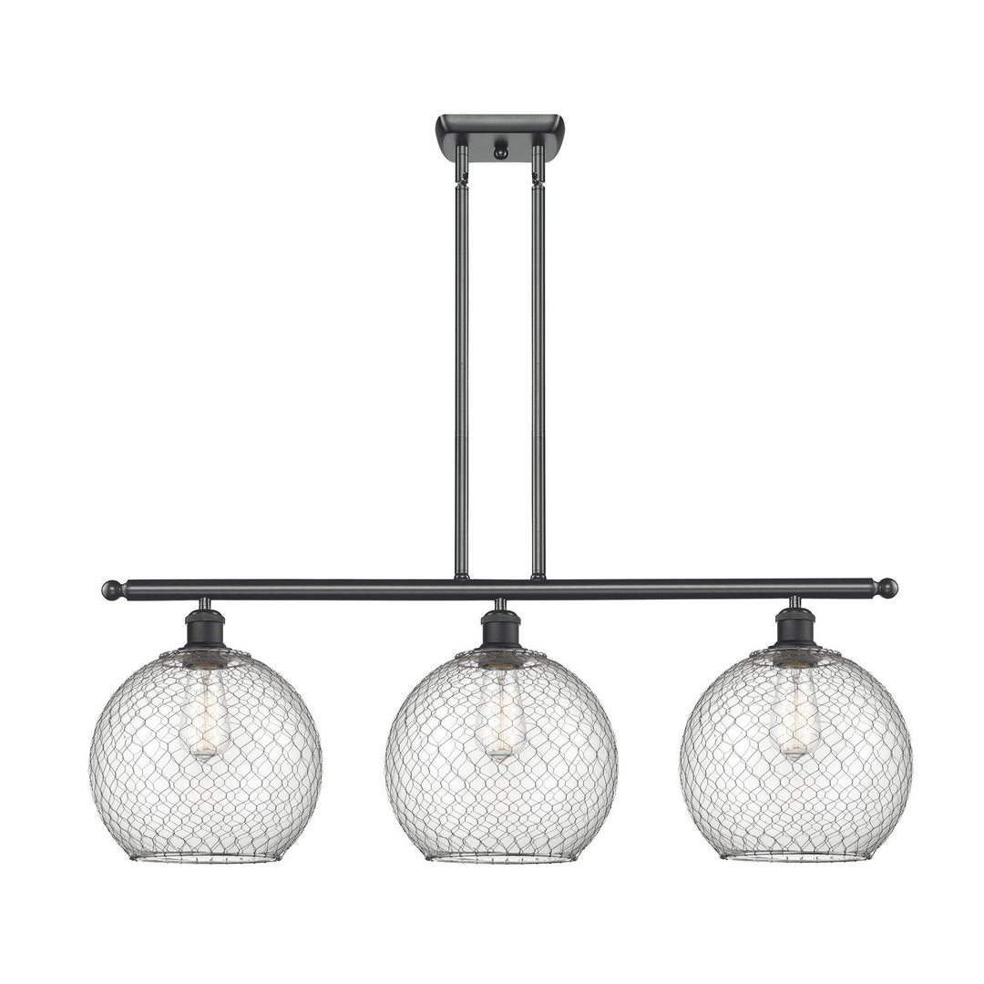 Innovations Ballston 516-3I-BK-G122-10CSN Pendant Light - Matte Black