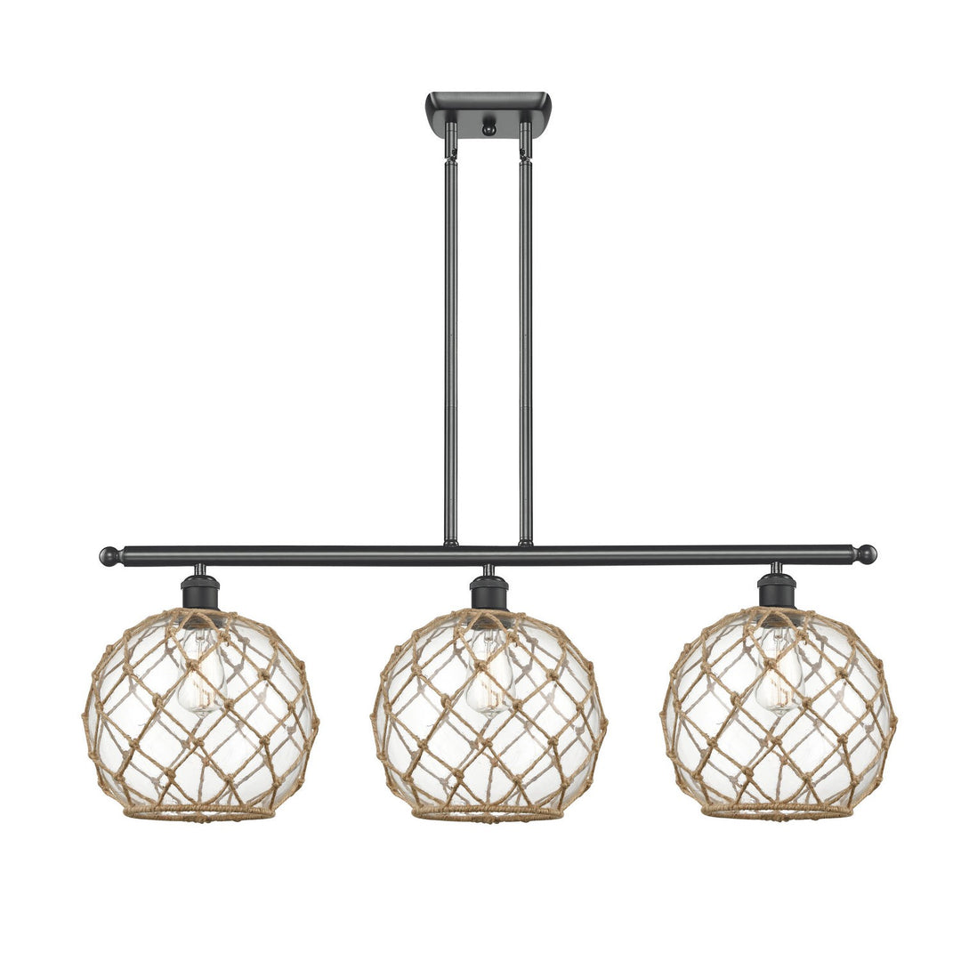 Innovations Ballston 516-3I-BK-G122-10RB Pendant Light - Matte Black