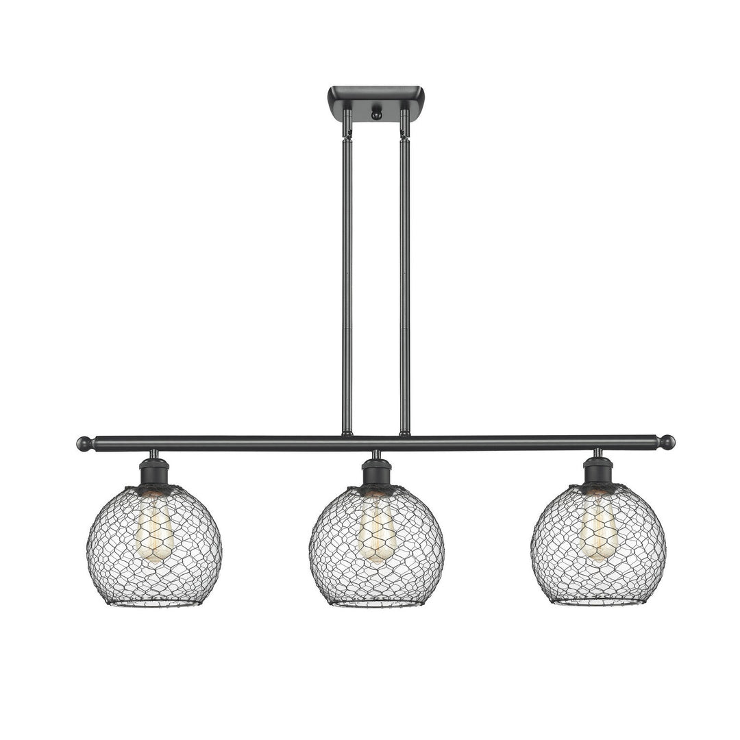 Innovations Ballston 516-3I-BK-G122-8CBK Pendant Light - Matte Black