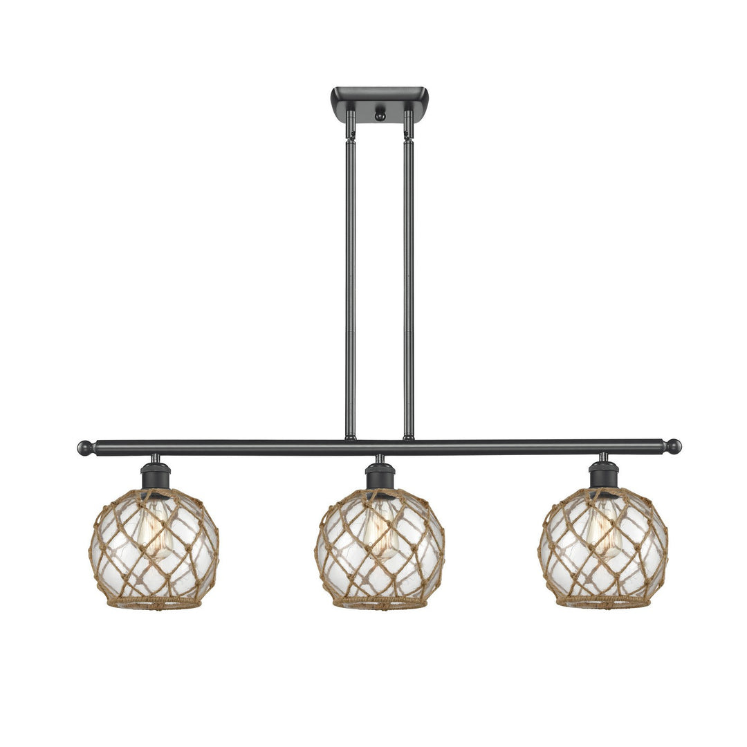 Innovations Ballston 516-3I-BK-G122-8RB Pendant Light - Matte Black