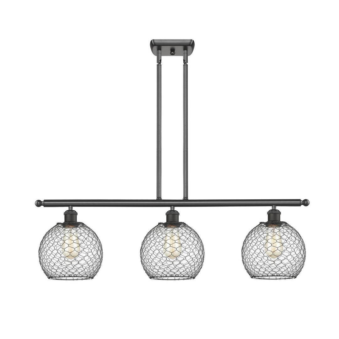 Innovations Ballston 516-3I-OB-G122-8CBK Pendant Light - Oil Rubbed Bronze