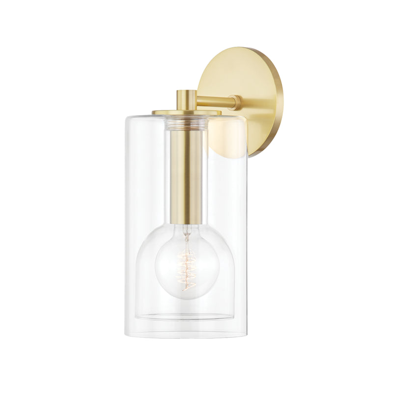 Mitzi Belinda H415101A-AGB Wall Sconce Light - Aged Brass