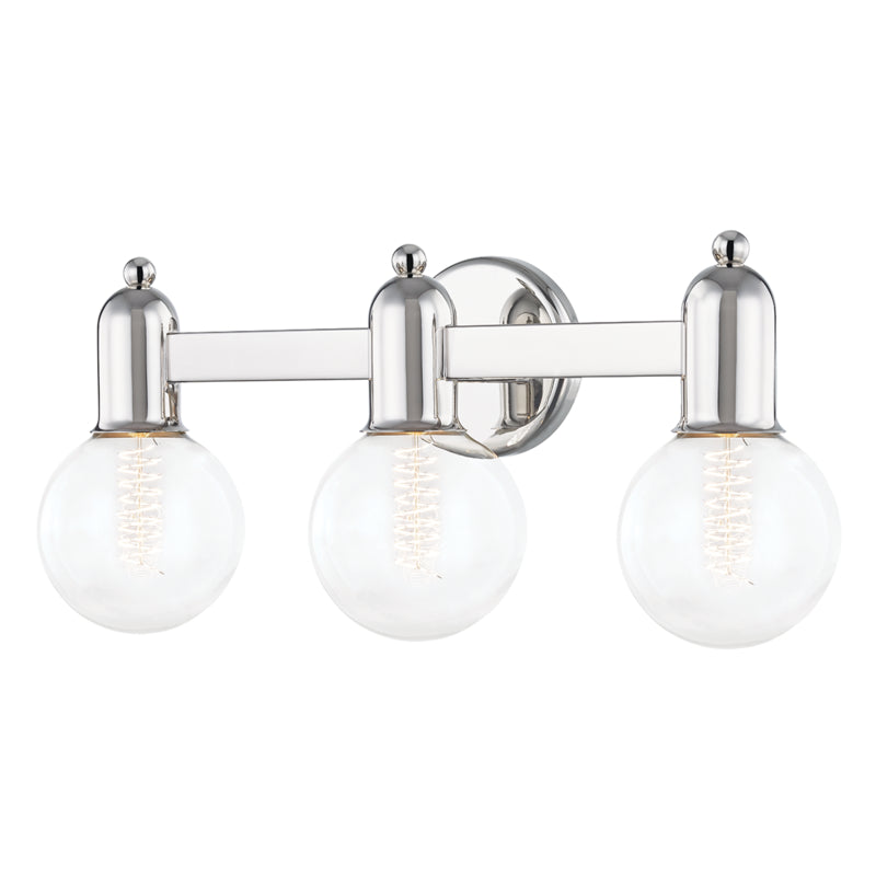 Mitzi Bryce H419303-PN Bath Vanity Light 21 in. wide - Polished Nickel