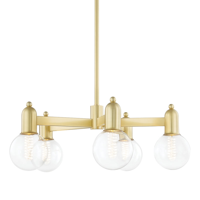 Mitzi Bryce H419805-AGB Chandelier Light - Aged Brass