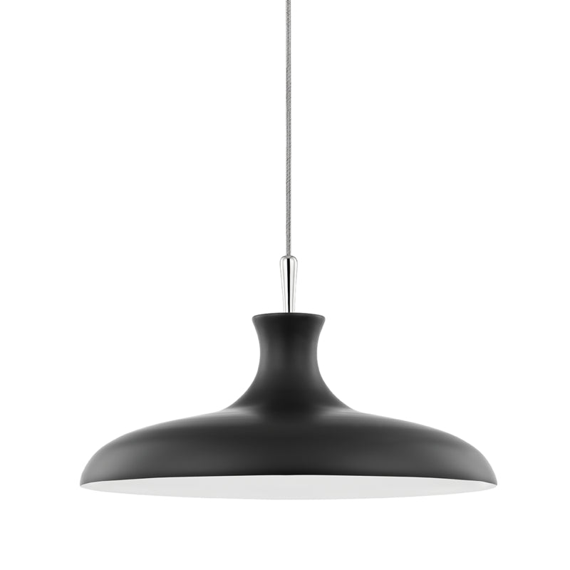 Mitzi Cassidy H421701L-PN/BK Pendant Light - Polished Nickel/Black