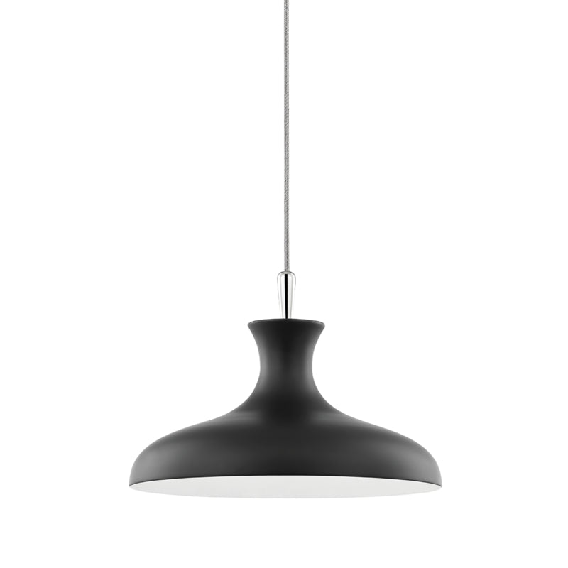 Mitzi Cassidy H421701S-PN/BK Pendant Light - Polished Nickel/Black