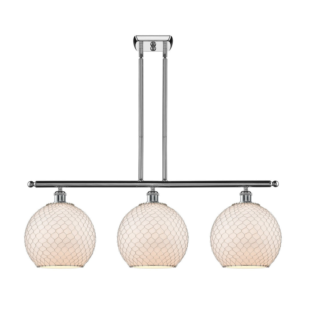 Innovations Ballston 516-3I-PC-G121-10CSN Pendant Light - Polished Chrome