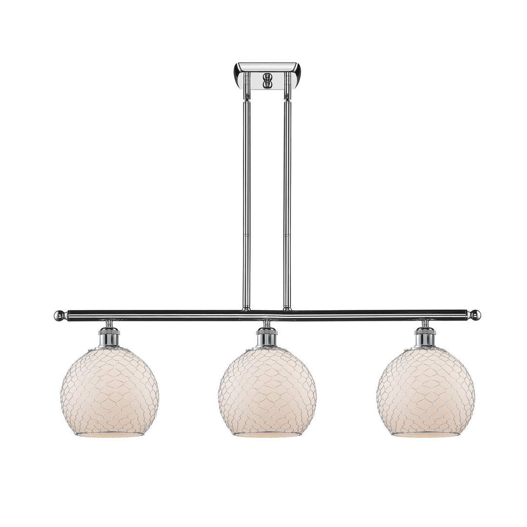 Innovations Ballston 516-3I-PC-G121-8CSN Pendant Light - Polished Chrome