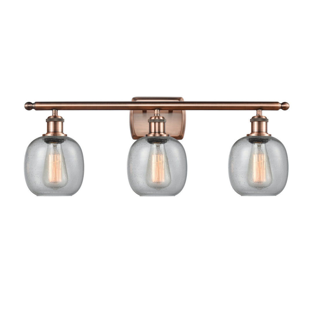 Innovations Ballston 516-3W-AC-G104 Bath Vanity Light 26 in. wide - Antique Copper