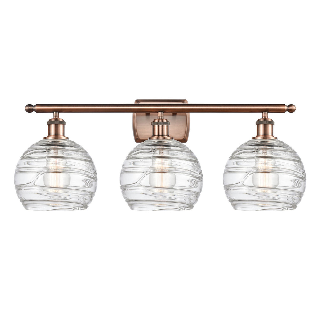 Innovations Ballston 516-3W-AC-G1213-8 Bath Vanity Light 26 in. wide - Antique Copper