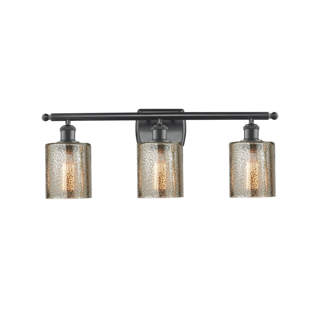 Innovations Ballston 516-3W-BK-G116 Bath Vanity Light 26 in. wide - Matte Black