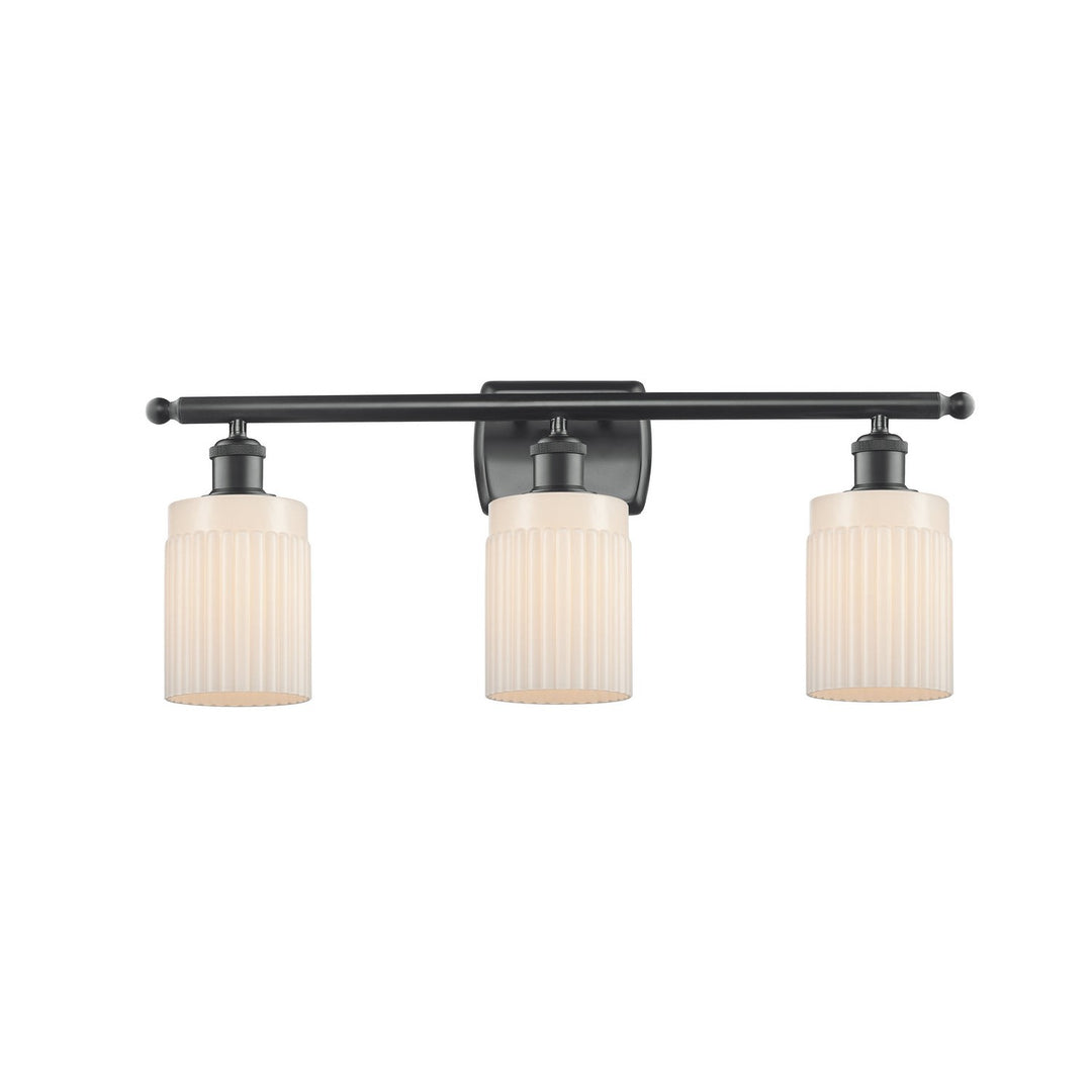 Innovations Ballston 516-3W-BK-G341 Bath Vanity Light 26 in. wide - Matte Black