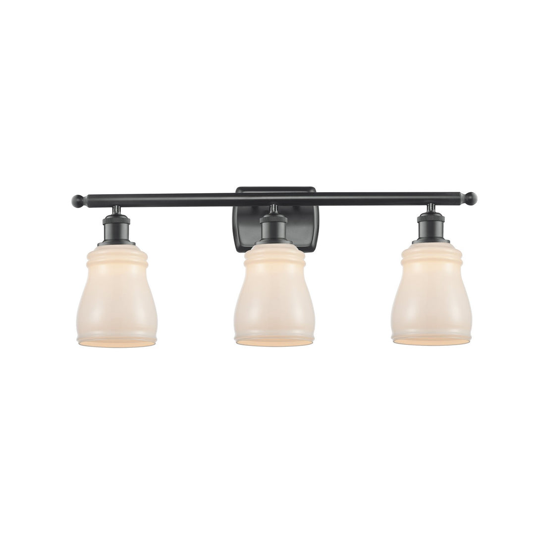 Innovations Ballston 516-3W-BK-G391 Bath Vanity Light 26 in. wide - Matte Black