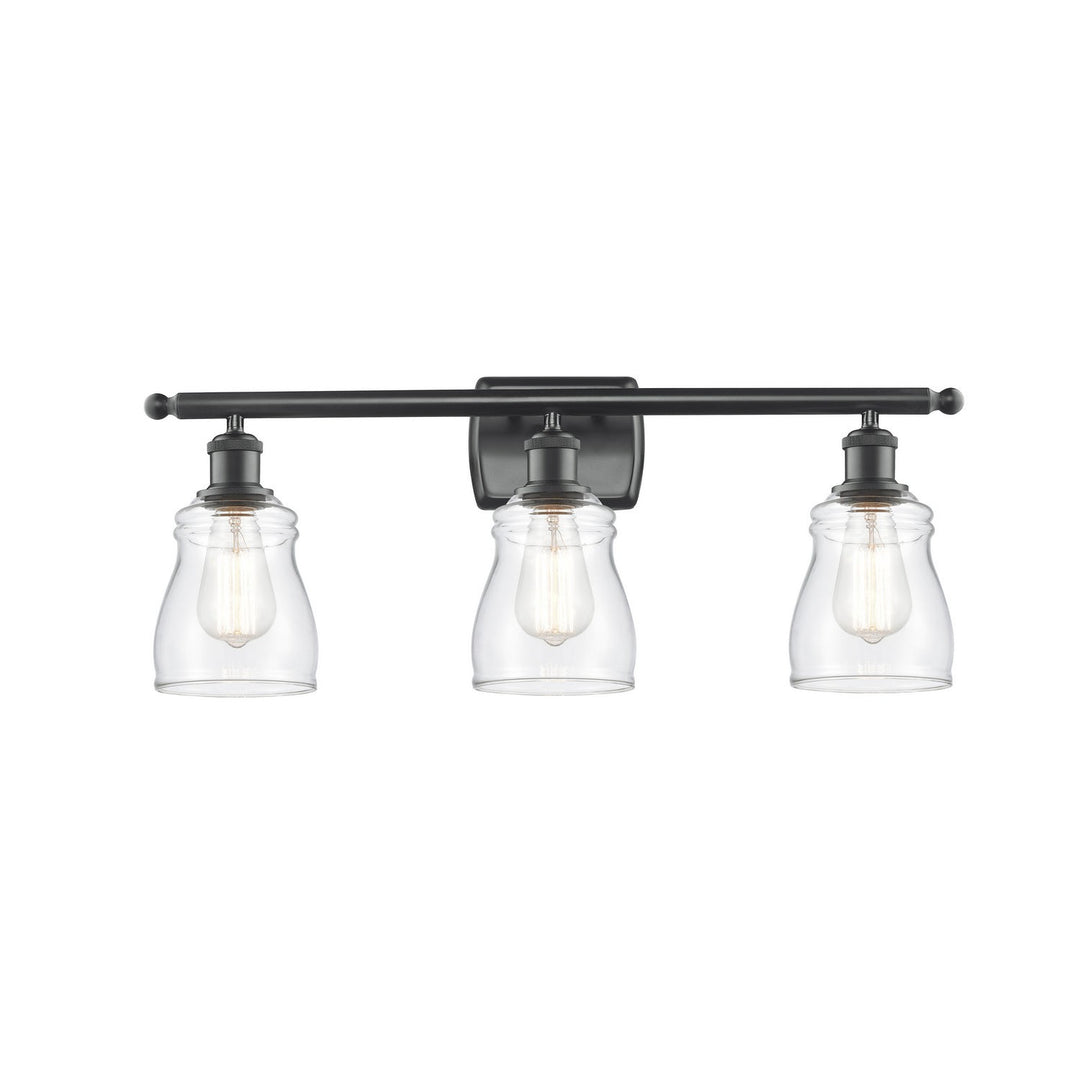 Innovations Ballston 516-3W-BK-G392 Bath Vanity Light 26 in. wide - Matte Black