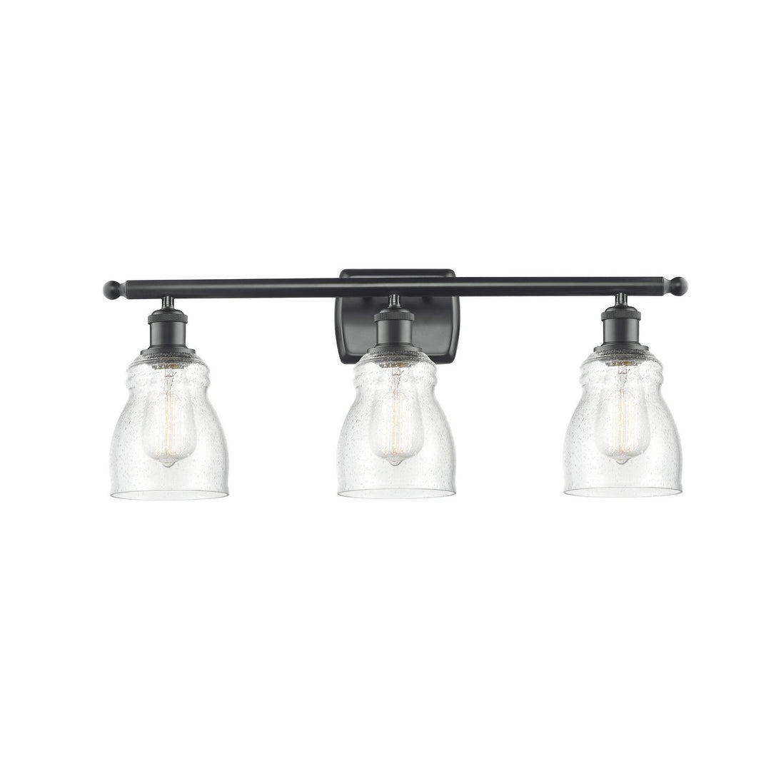 Innovations Ballston 516-3W-BK-G394 Bath Vanity Light 26 in. wide - Matte Black