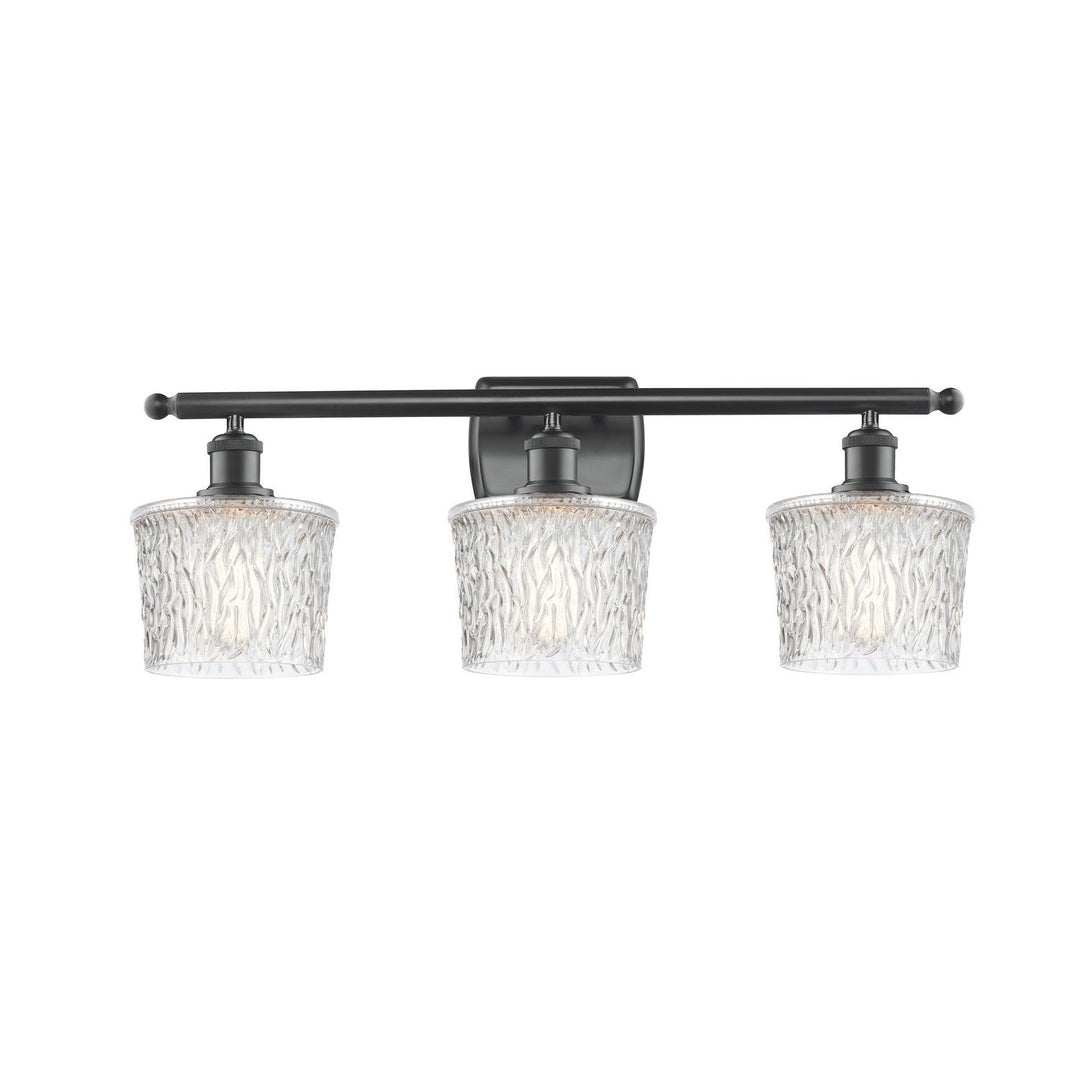 Innovations Ballston 516-3W-BK-G402 Bath Vanity Light 26 in. wide - Matte Black