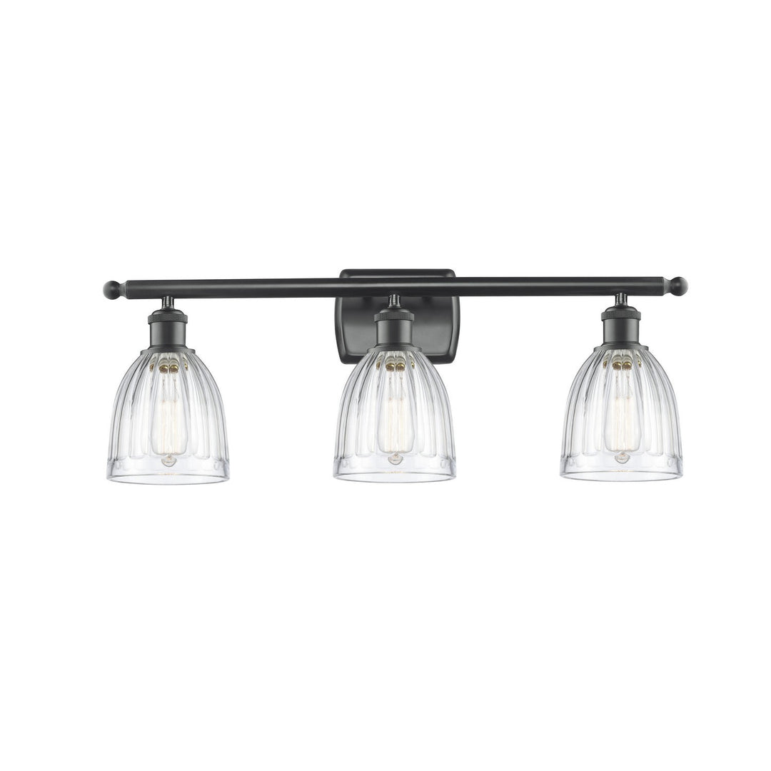 Innovations Ballston 516-3W-BK-G442 Bath Vanity Light 26 in. wide - Matte Black