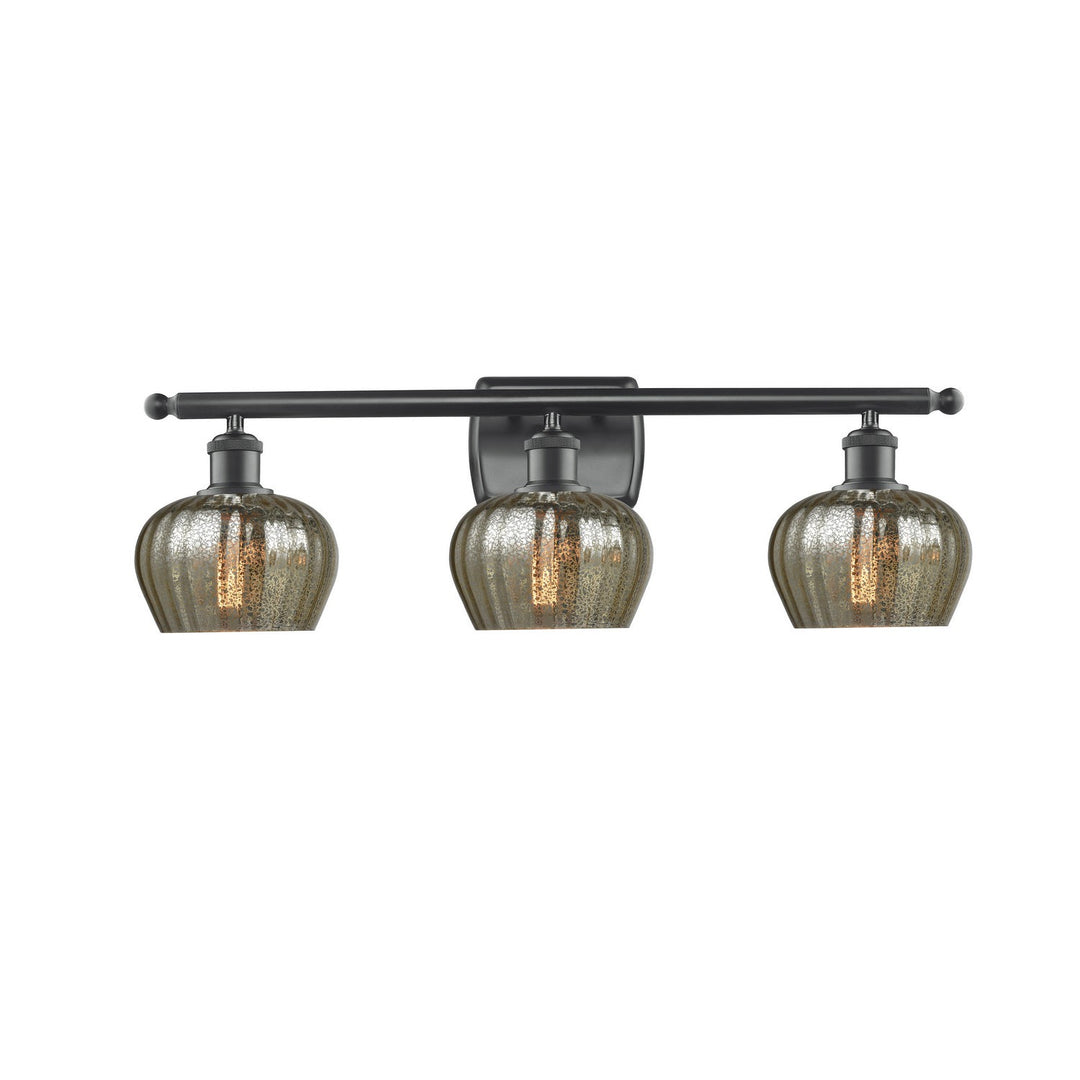 Innovations Ballston 516-3W-BK-G96-LED Bath Vanity Light 26 in. wide - Matte Black