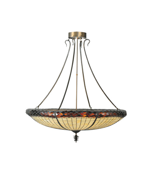 Meyda Tiffany Greenbriar Oak 105628 Pendant Light - Antique Copper