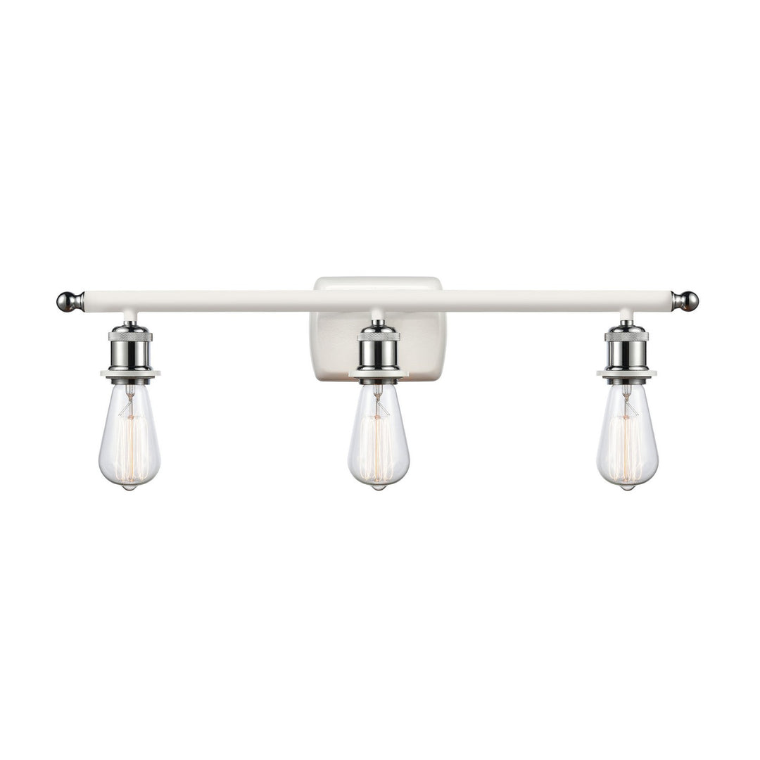 Innovations Ballston 516-3W-WPC Bath Vanity Light 26 in. wide - White and Polished Chrome