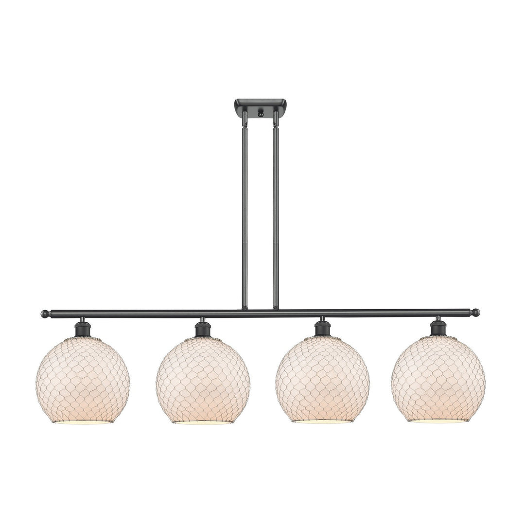 Innovations Ballston 516-4I-BK-G121-10CSN Pendant Light - Matte Black