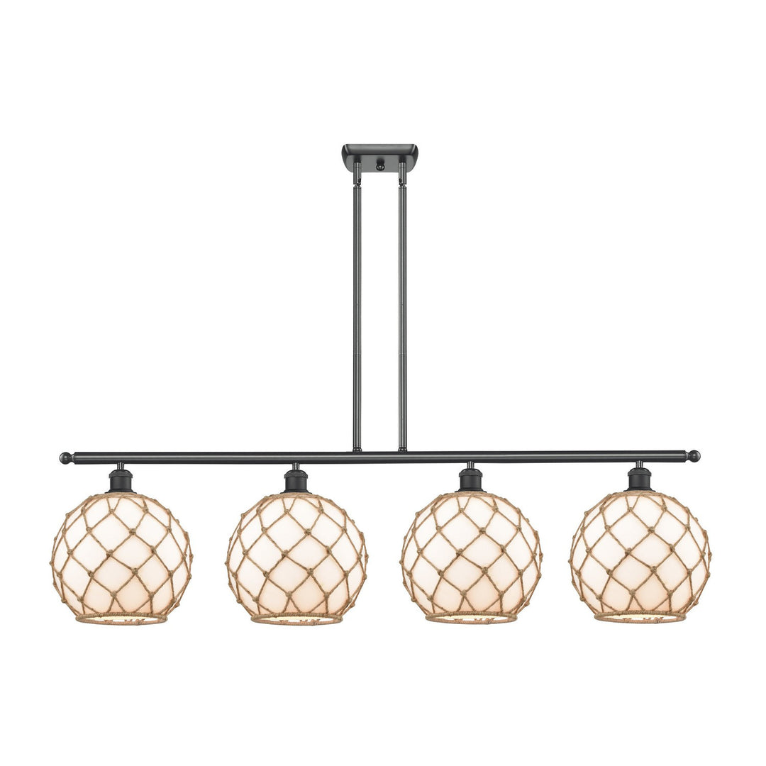 Innovations Ballston 516-4I-BK-G121-10RB Pendant Light - Matte Black