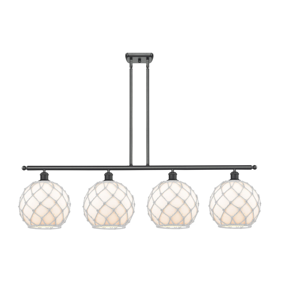 Innovations Ballston 516-4I-BK-G121-10RW Pendant Light - Matte Black