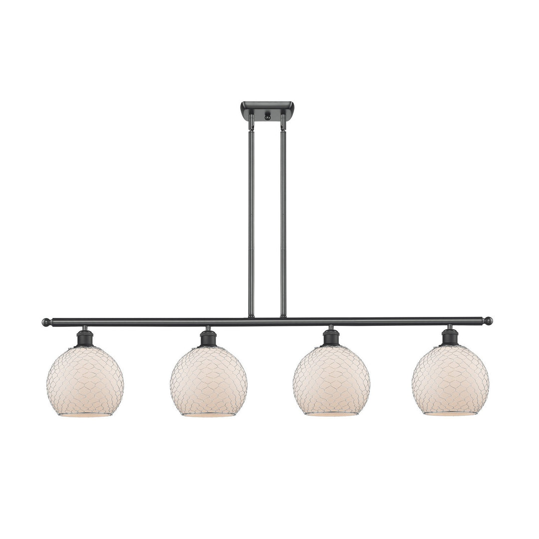 Innovations Ballston 516-4I-BK-G121-8CSN Pendant Light - Matte Black