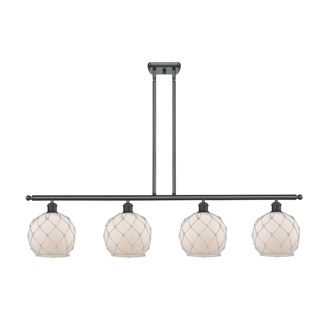 Innovations Ballston 516-4I-BK-G121-8RW Pendant Light - Matte Black