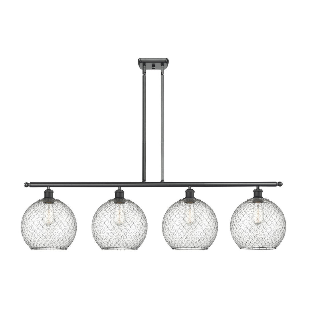 Innovations Ballston 516-4I-BK-G122-10CSN Pendant Light - Matte Black