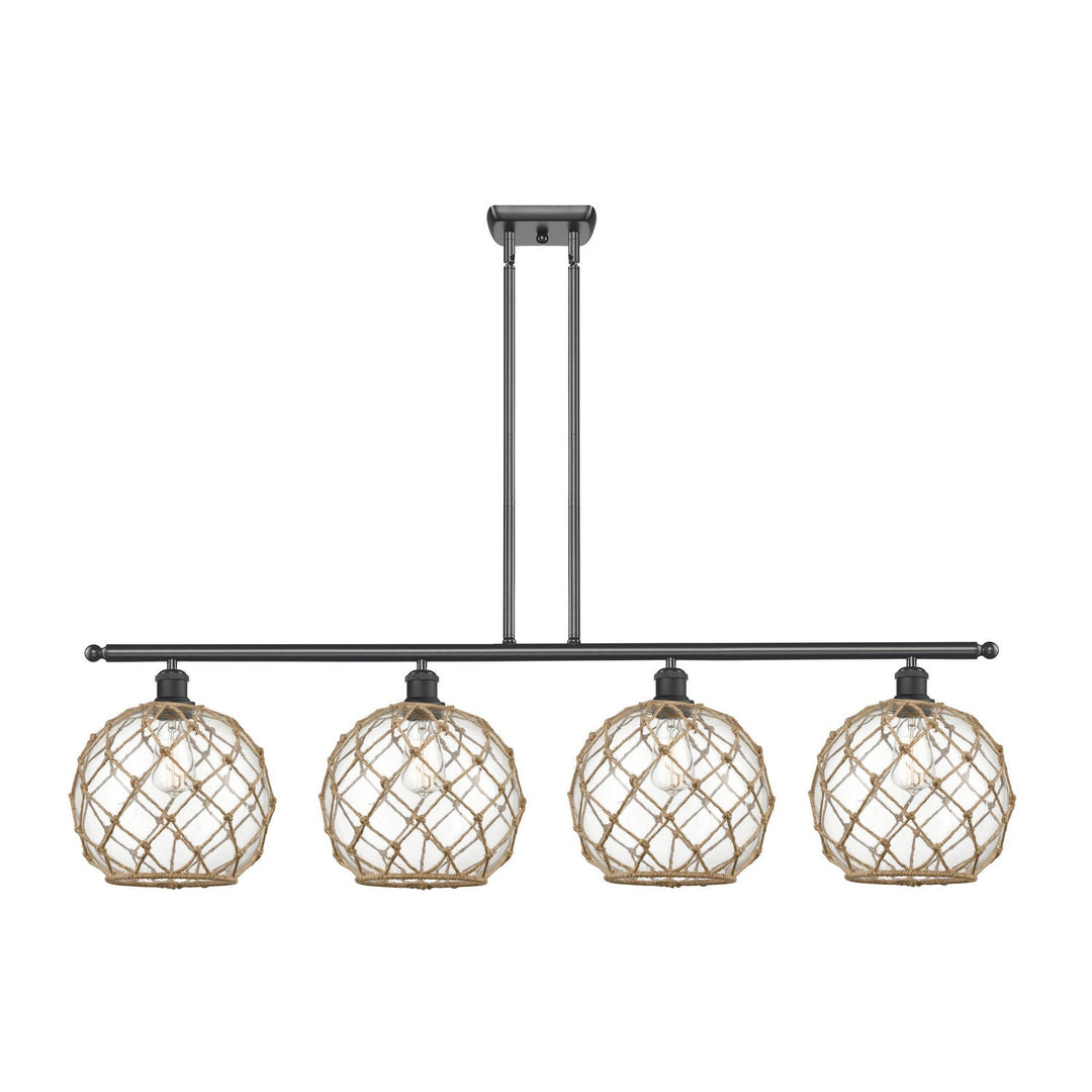 Innovations Ballston 516-4I-BK-G122-10RB Pendant Light - Matte Black