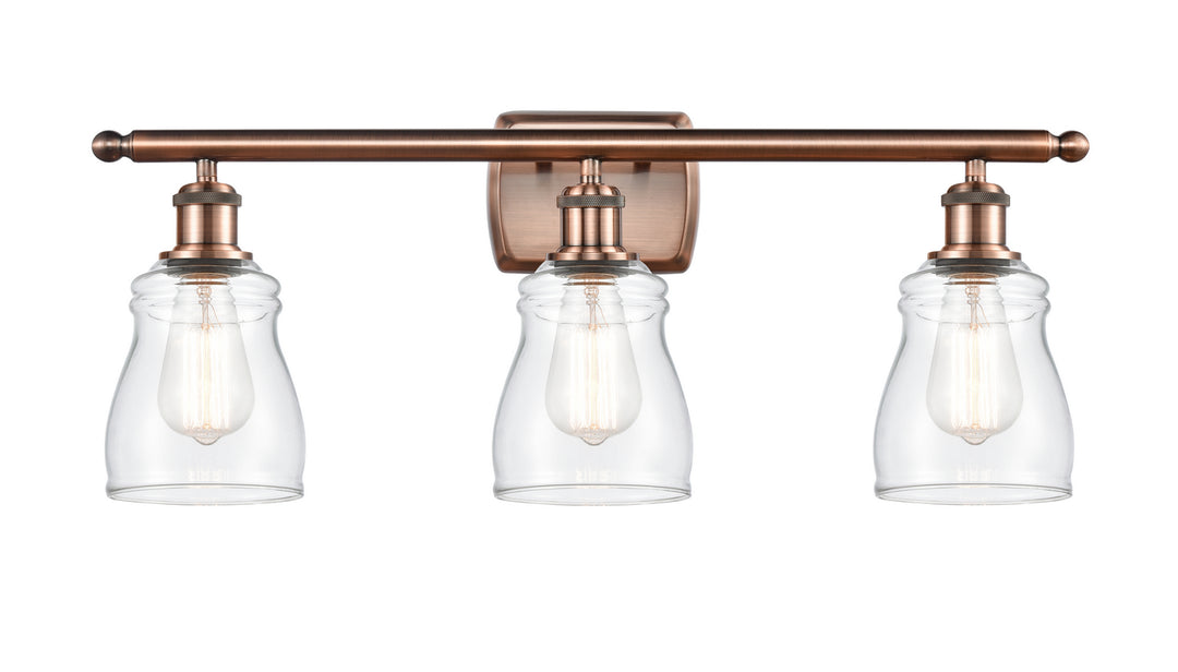 Innovations Ballston 516-3W-AC-G392 Bath Vanity Light 26 in. wide - Antique Copper