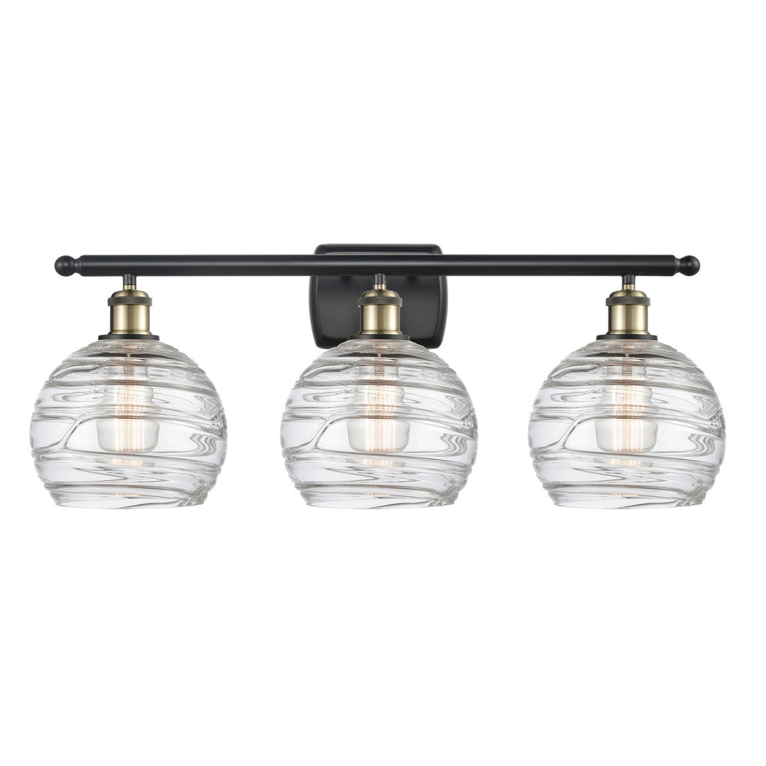 Innovations Ballston 516-3W-BAB-G1213-8 Bath Vanity Light 26 in. wide - Black Antique Brass