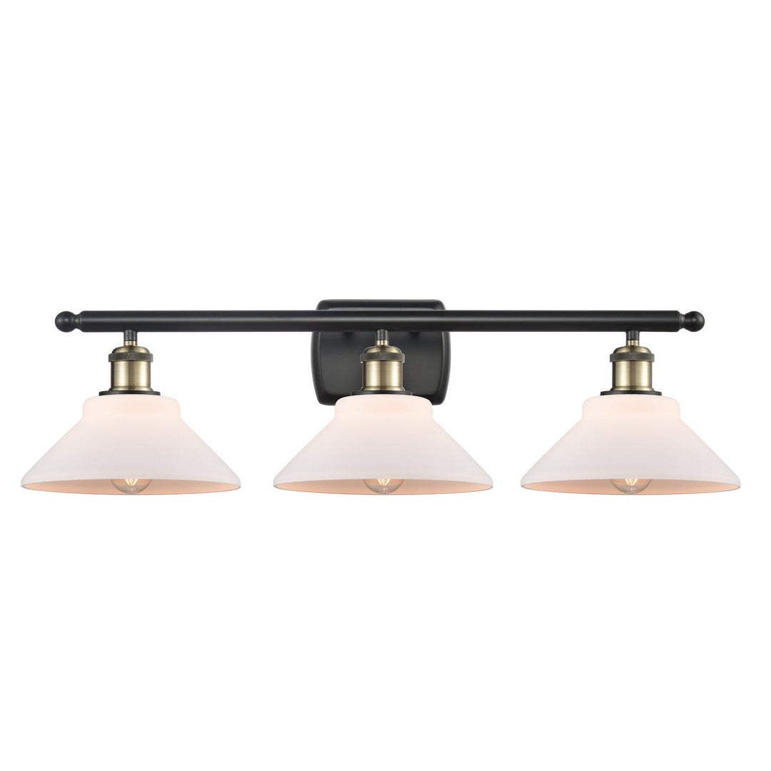 Innovations Ballston 516-3W-BAB-G131 Bath Vanity Light 26 in. wide - Black Antique Brass