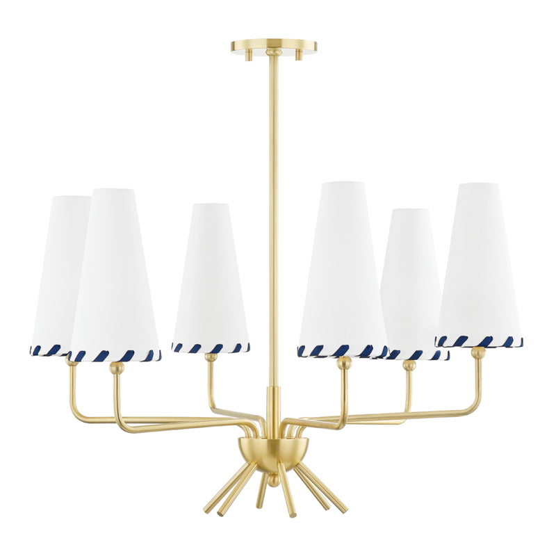 Mitzi Cassie H436806-AGB Chandelier Light - Aged Brass