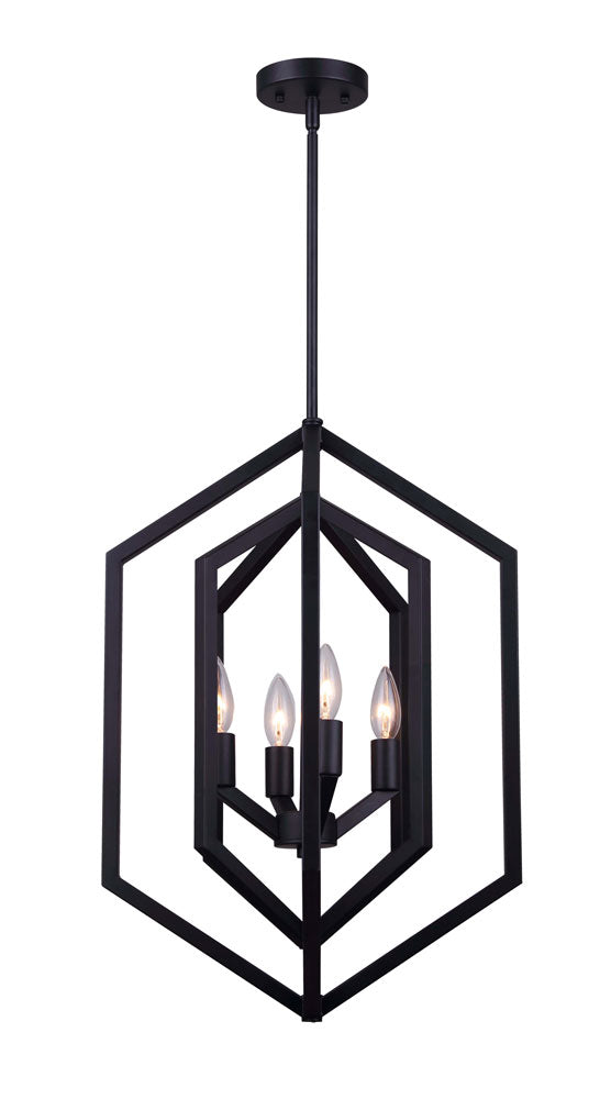 Canarm Netto ICH1010A04BK16 Pendant Light - Black