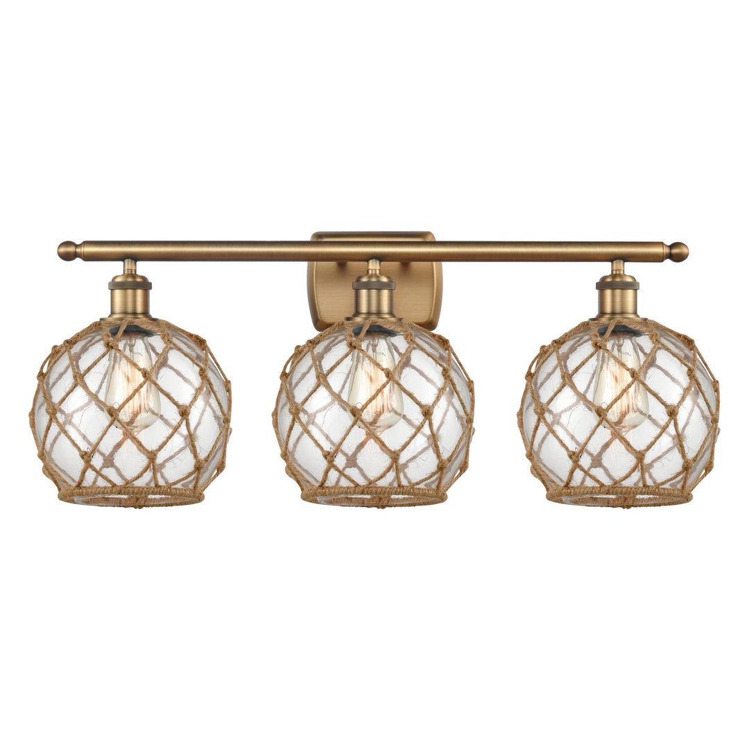 Innovations Ballston 516-3W-BB-G122-8RB Bath Vanity Light 26 in. wide - Brushed Brass