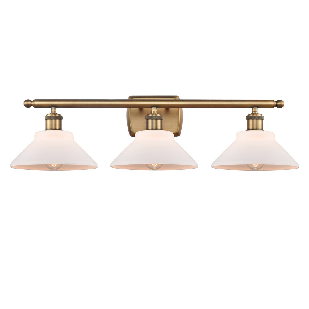 Innovations Ballston 516-3W-BB-G131 Bath Vanity Light 26 in. wide - Brushed Brass