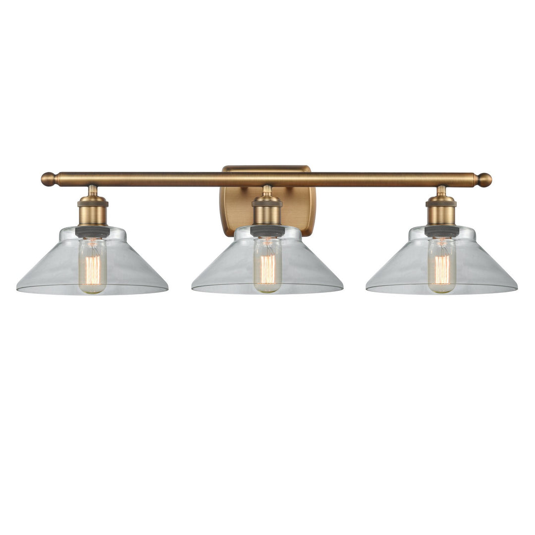 Innovations Ballston 516-3W-BB-G132 Bath Vanity Light 26 in. wide - Brushed Brass