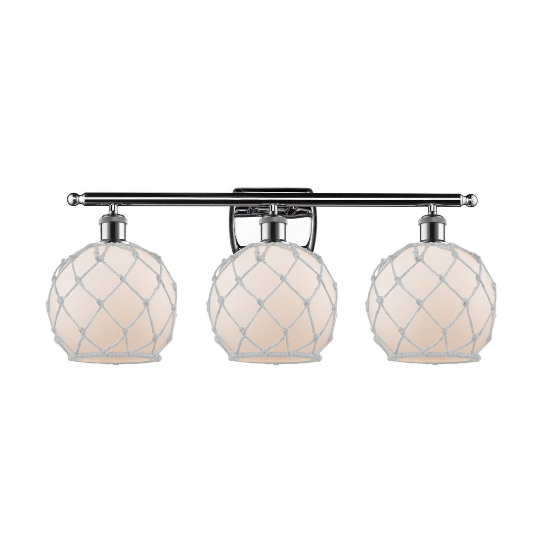Innovations Ballston 516-3W-PC-G121-8RW Bath Vanity Light 26 in. wide - Polished Chrome