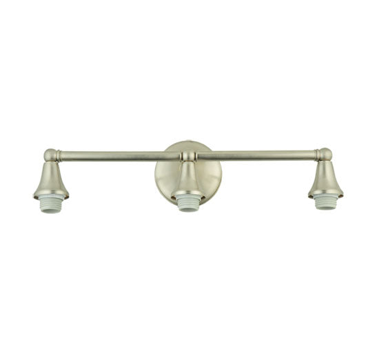 Meyda Tiffany Lighting 105668 Cone Cap Three Light Wall Sconce Hardware Utility Light Pewter, Nickel, Silver