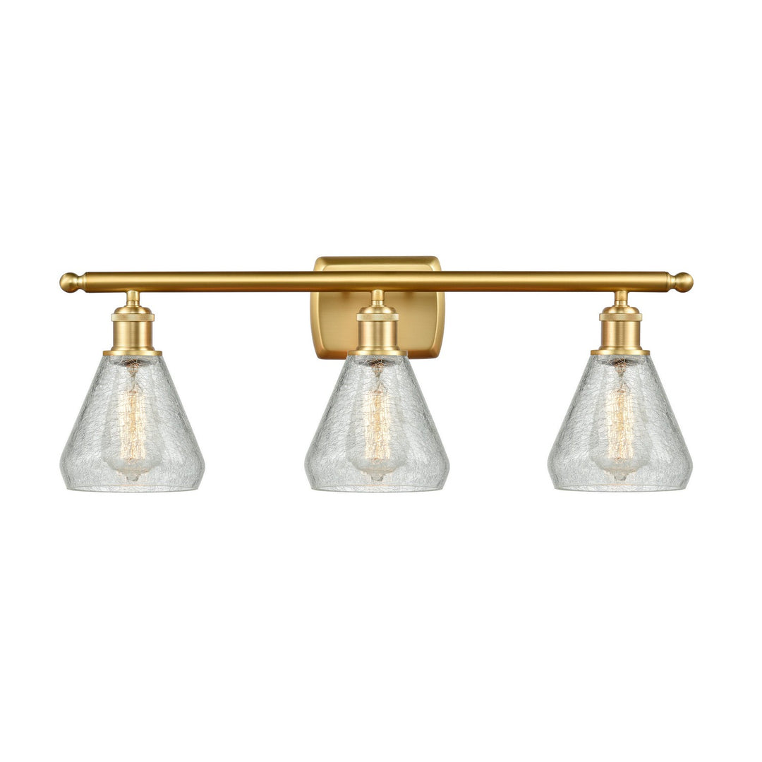 Innovations Ballston 516-3W-SG-G275 Bath Vanity Light 26 in. wide - Satin Gold