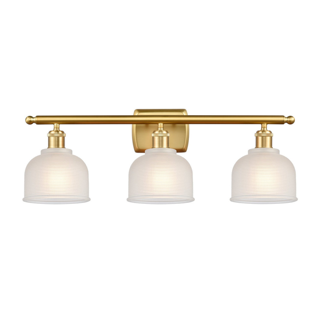 Innovations Ballston 516-3W-SG-G411 Bath Vanity Light 26 in. wide - Satin Gold