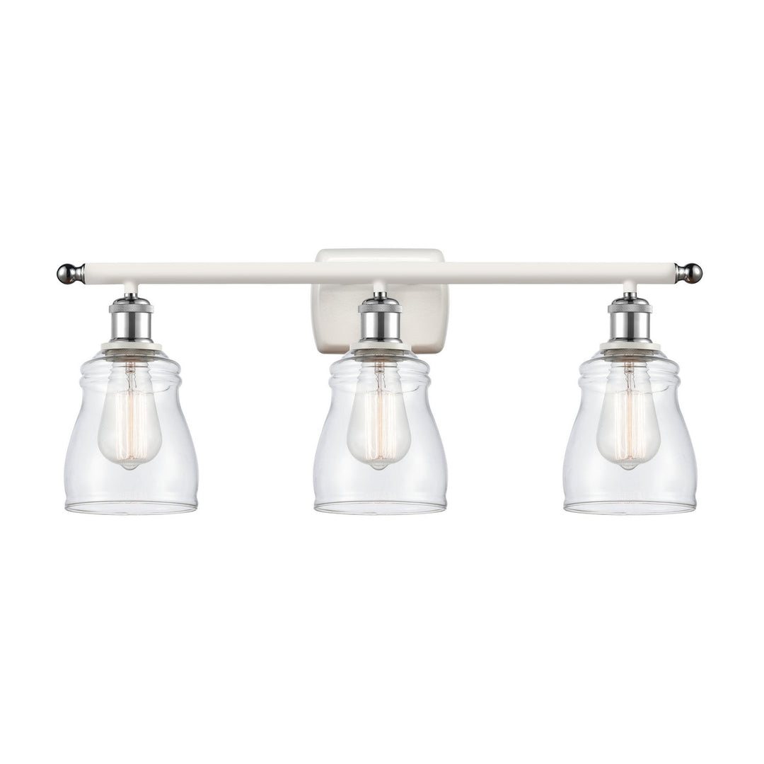 Innovations Ballston 516-3W-WPC-G392 Bath Vanity Light 26 in. wide - White and Polished Chrome