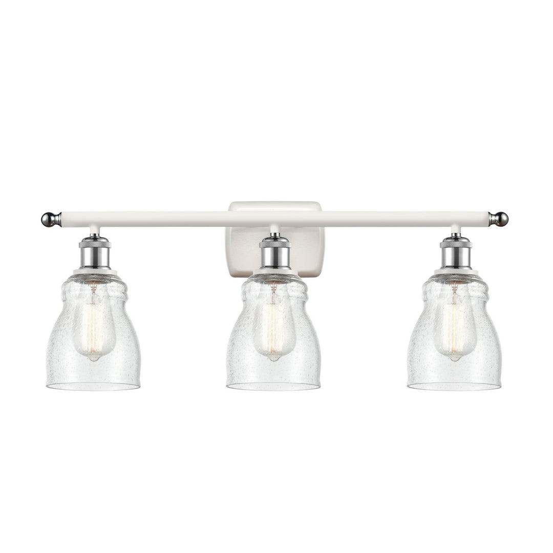 Innovations Ballston 516-3W-WPC-G394 Bath Vanity Light 26 in. wide - White and Polished Chrome