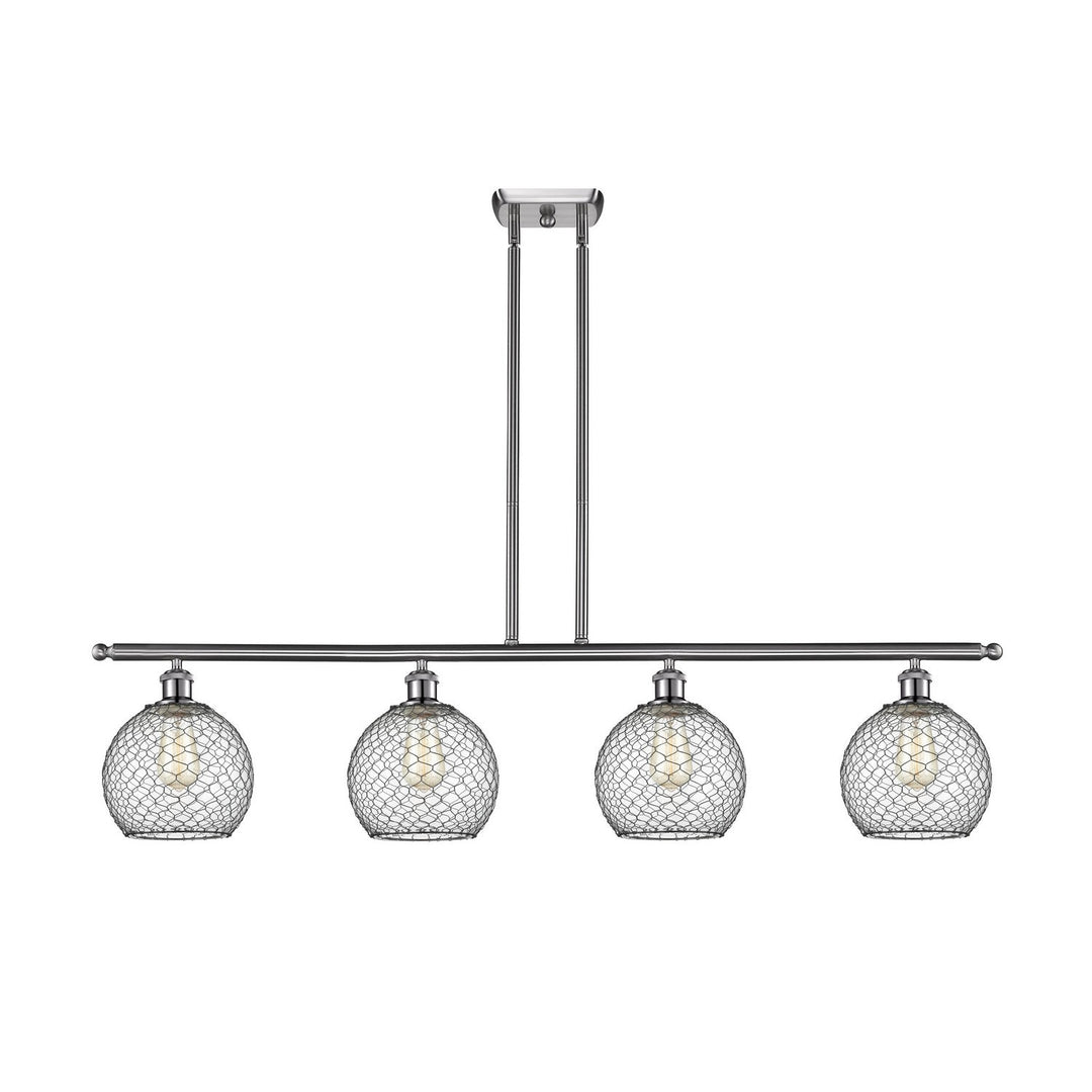 Innovations Ballston 516-4I-SN-G122-8CBK Pendant Light - Brushed Satin Nickel
