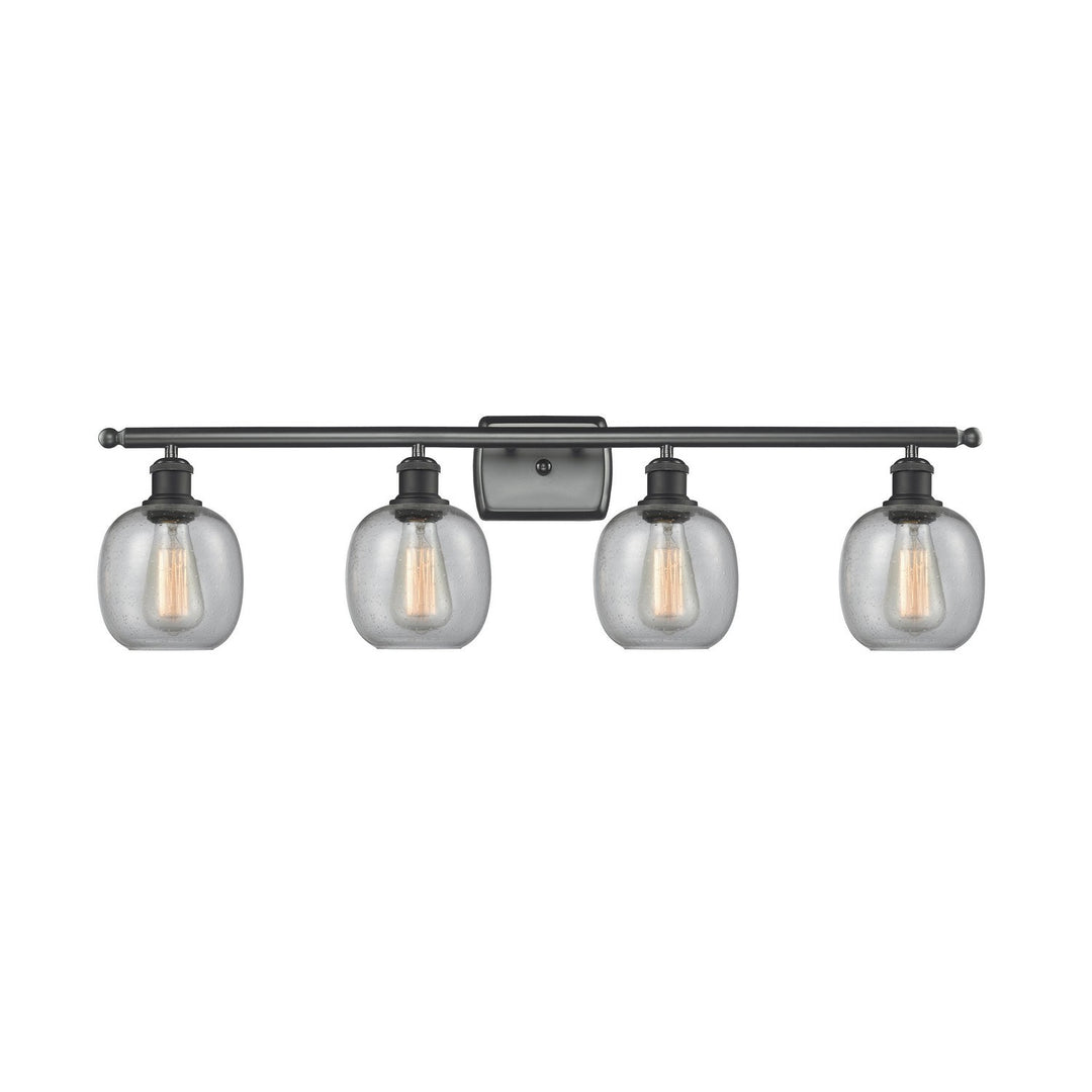 Innovations Ballston 516-4W-BK-G104 Bath Vanity Light 36 in. wide - Matte Black